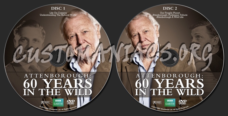 Attenborough: 60 Years In The Wild dvd label