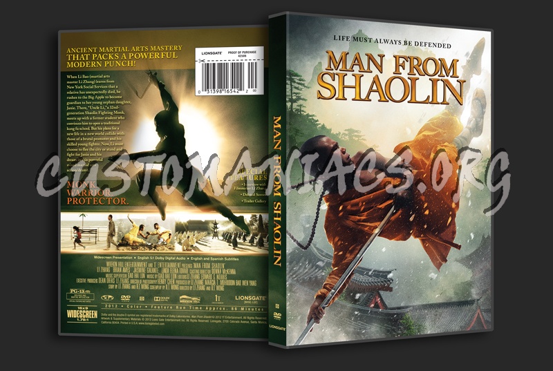 Man From Shaolin dvd cover