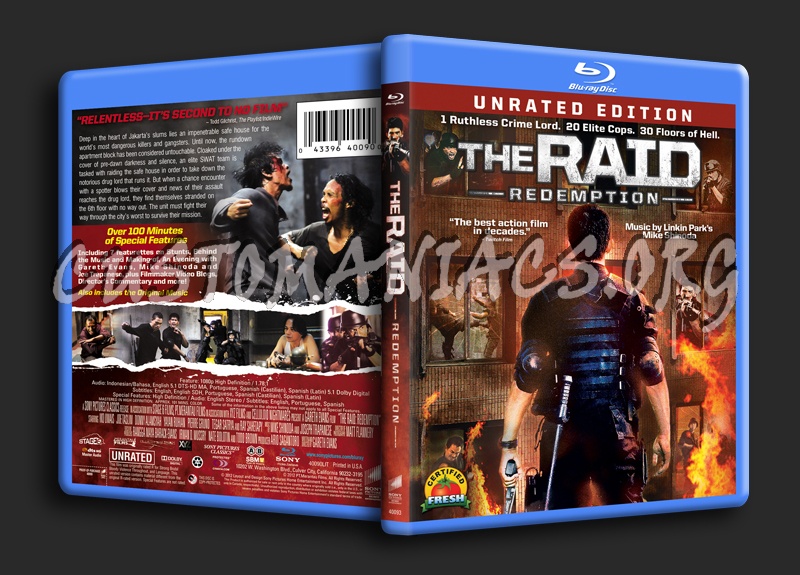 The Raid Redemption blu-ray cover