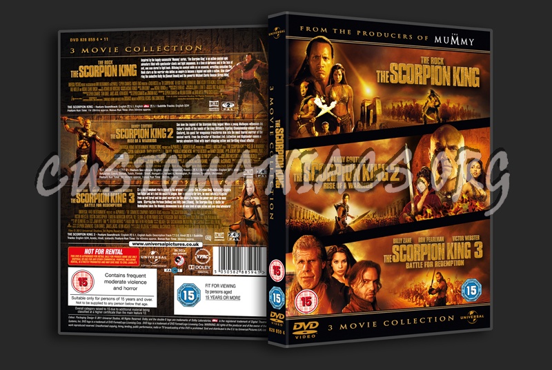 The Scorpion King 3 Movie Collection dvd cover