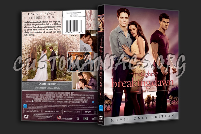 The Twilight Saga Breaking Dawn Part 1 dvd cover