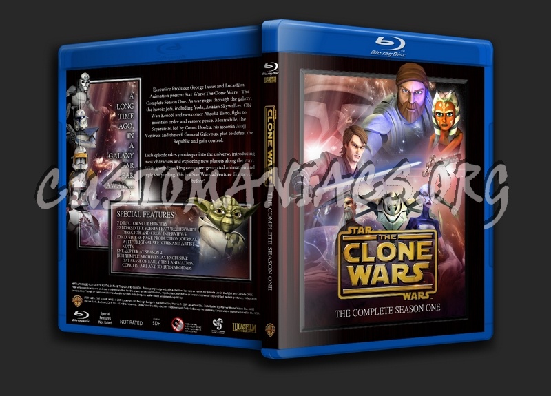 Star Wars: The Clone Wars - Season 1 blu-ray cover