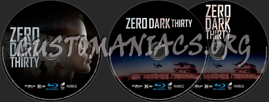 Zero Dark Thirty blu-ray label