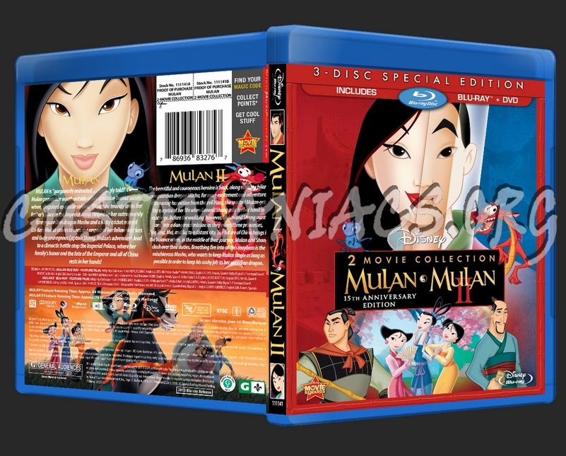 Mulan / Mulan II Collection blu-ray cover