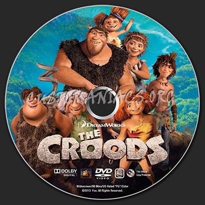 The Croods dvd label