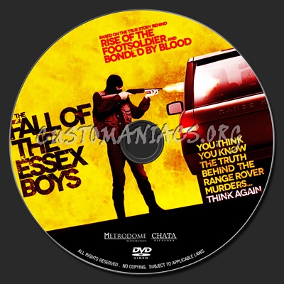 The Fall Of The Essex Boys (2012) dvd label