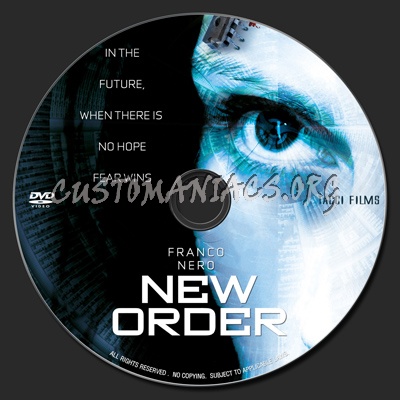 New Order (2012) dvd label