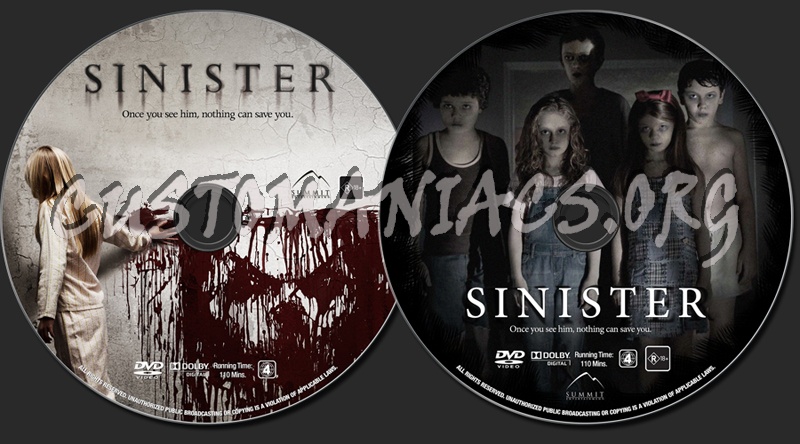 Sinister dvd label