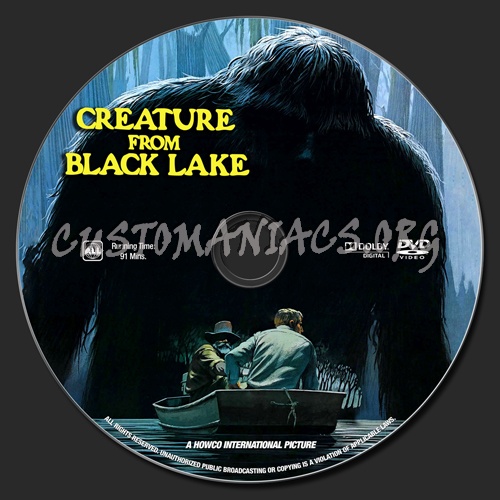 Creature From Black Lake dvd label