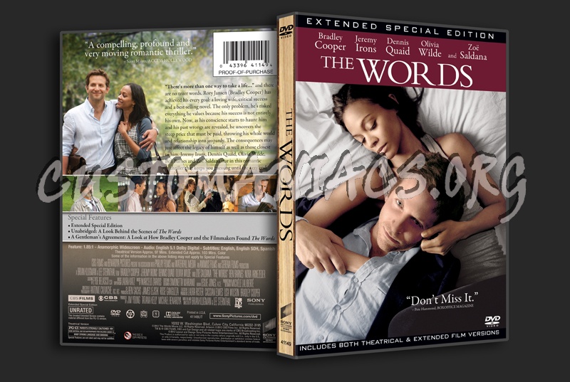 The Words dvd cover