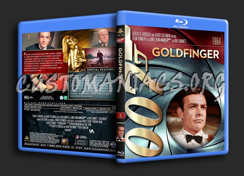 James Bond Collection - Goldfinger (3) blu-ray cover