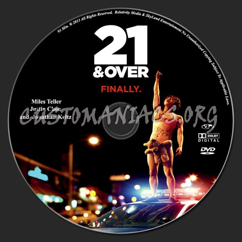 21 & Over dvd label