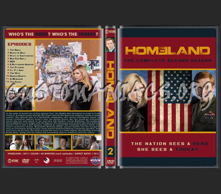 Homeland Season 2 dvd cover