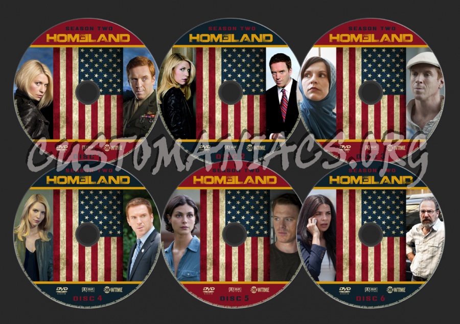 Homeland Season 2 dvd label