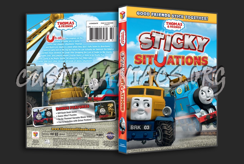 Thomas & Friends: Sticky Situations dvd cover