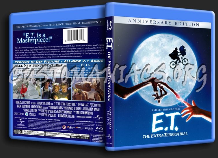 E.T. The Extra-Terrestrial blu-ray cover