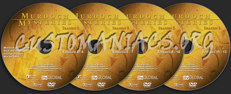 Murdoch Mysteries - Season 5 dvd label