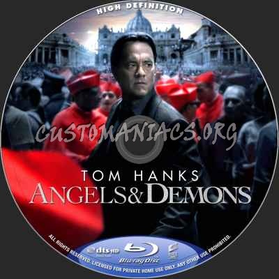 Angels And Demons blu-ray label