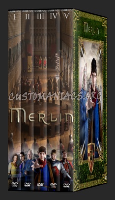 Merlin Series 1 -5 dvd cover