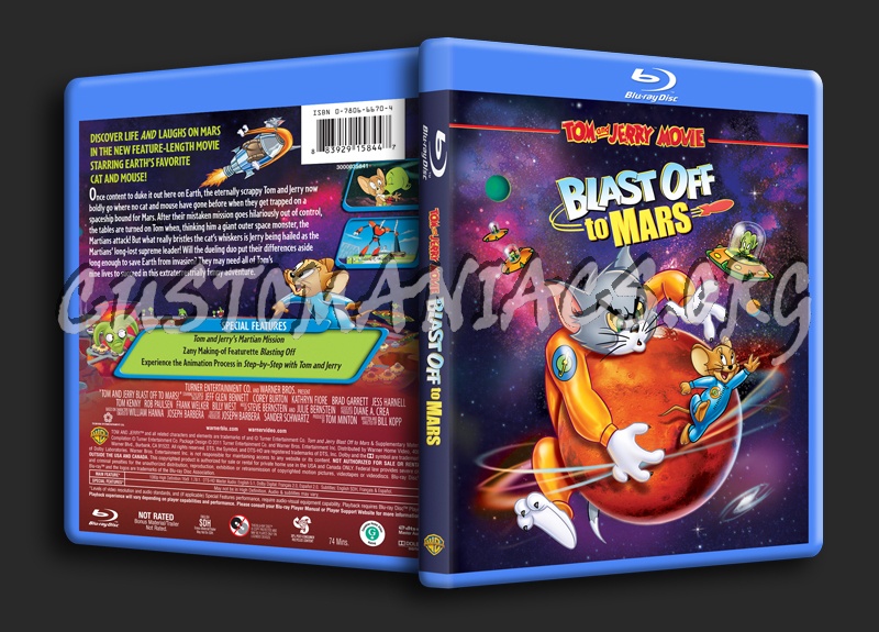 Tom and Jerry Blast off to Mars blu-ray cover