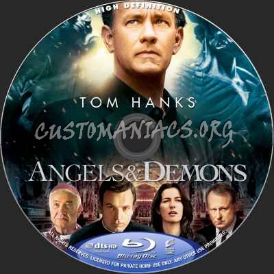 Angels And Demons blu-ray label