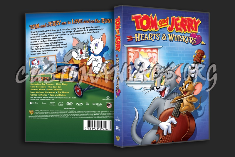 Tom and Jerry Hearts & Whiskers dvd cover