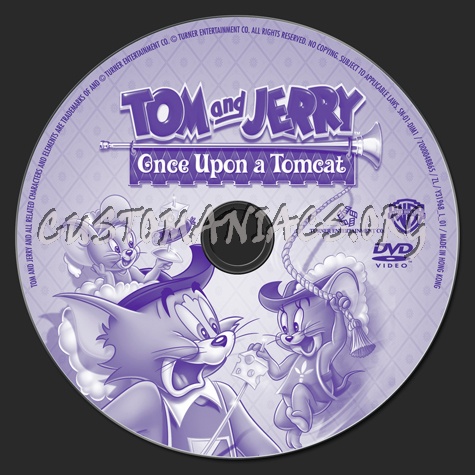 Tom and Jerry Once Upon A Tomcat dvd label