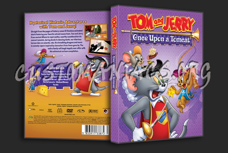 Tom and Jerry Once Upon A Tomcat dvd cover