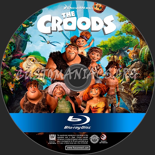 The Croods blu-ray label