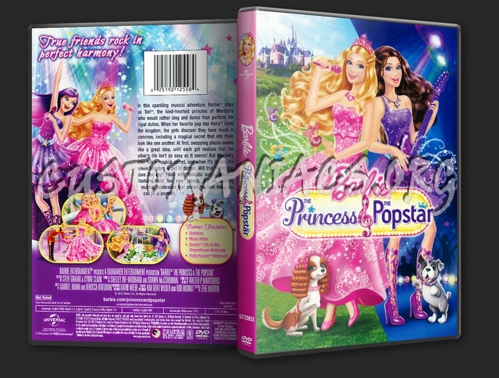 Barbie: The Princess and The Popstar dvd cover