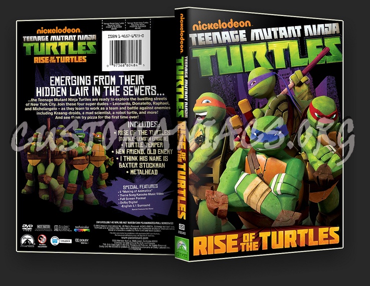 TMNT / Teenage Mutant Ninja Turtles - Rise Of The Turtles dvd cover