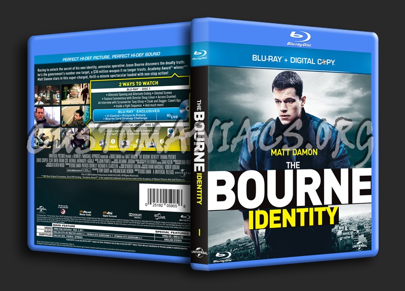 The Bourne Identity blu-ray cover