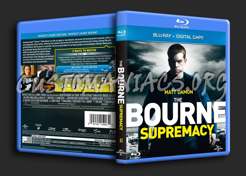The Bourne Supremacy blu-ray cover