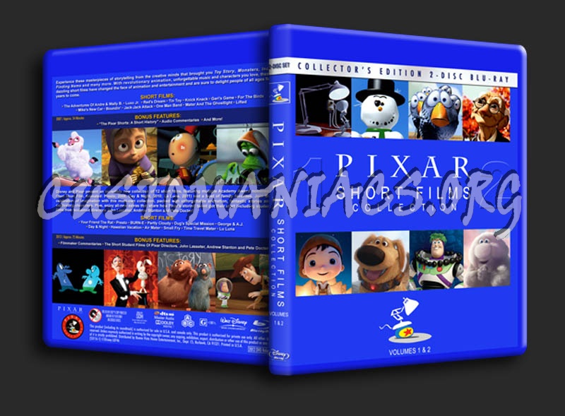 Pixar Short Films Collection - Volumes 1 & 2 blu-ray cover
