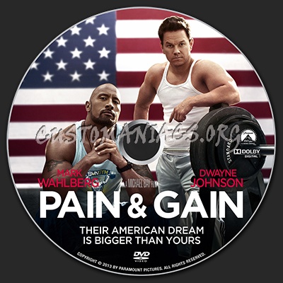 Pain & Gain dvd label