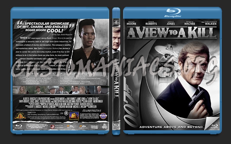 A View to a Kill blu-ray cover