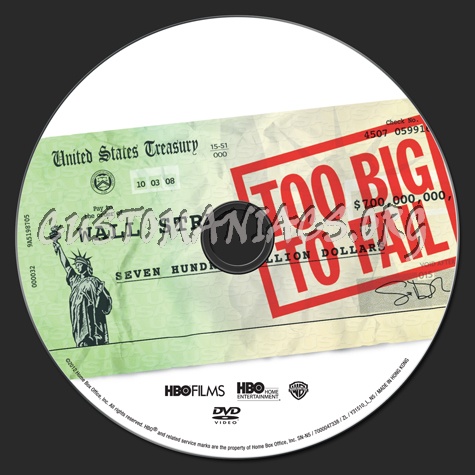 Too Big To Fail dvd label