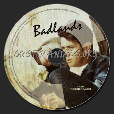651 - Badlands dvd label