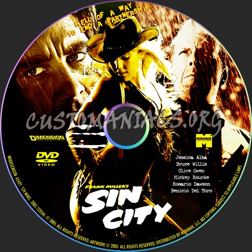 Sin City dvd label