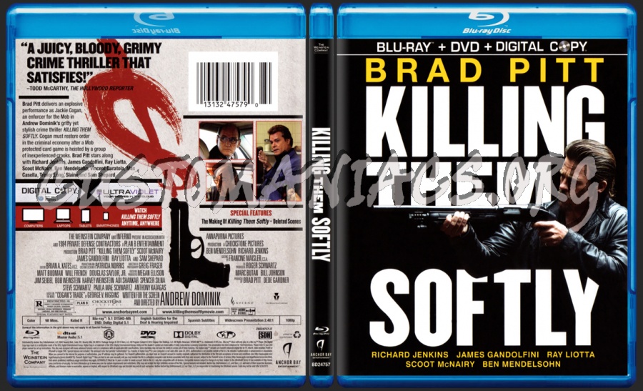 Killing Them Softly blu-ray cover