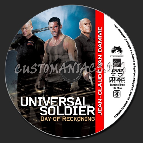 Van Damme Collection - Universal Soldier Day Of Reckoning dvd label