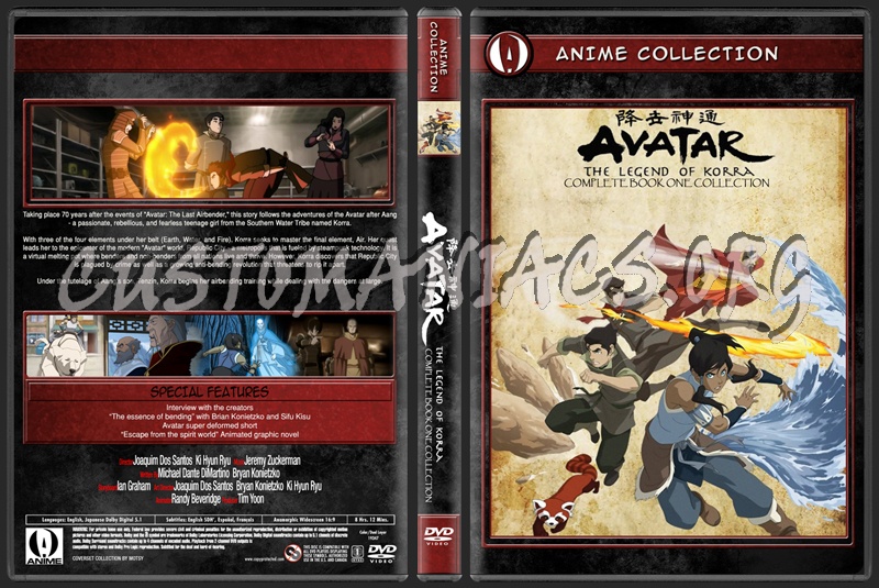 Anime Collection Avatar Legend Korra Complete Book One Collection dvd cover