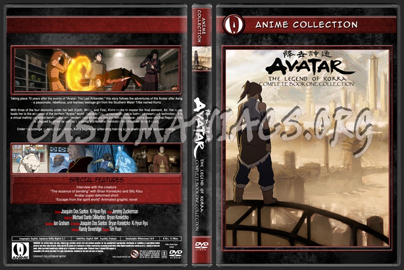 Anime Collection Avatar Legend Korra Complete Book One Collection dvd cover