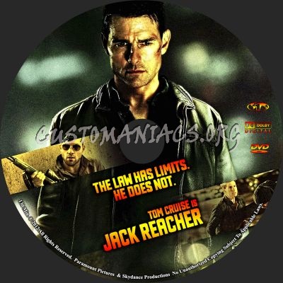 Jack Reacher dvd label