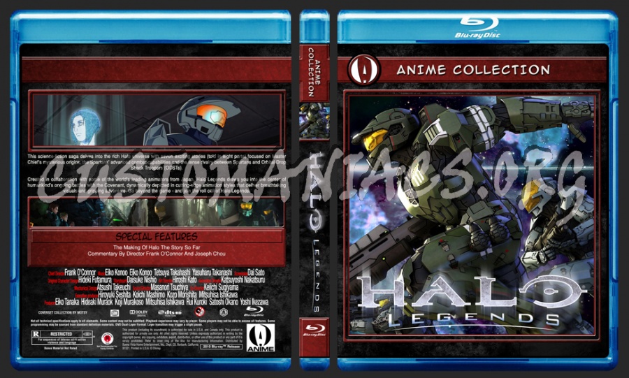 Anime Collection Halo Legends blu-ray cover