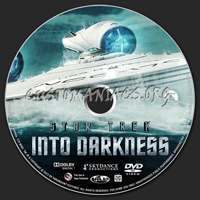 Star Trek Into Darkness dvd label