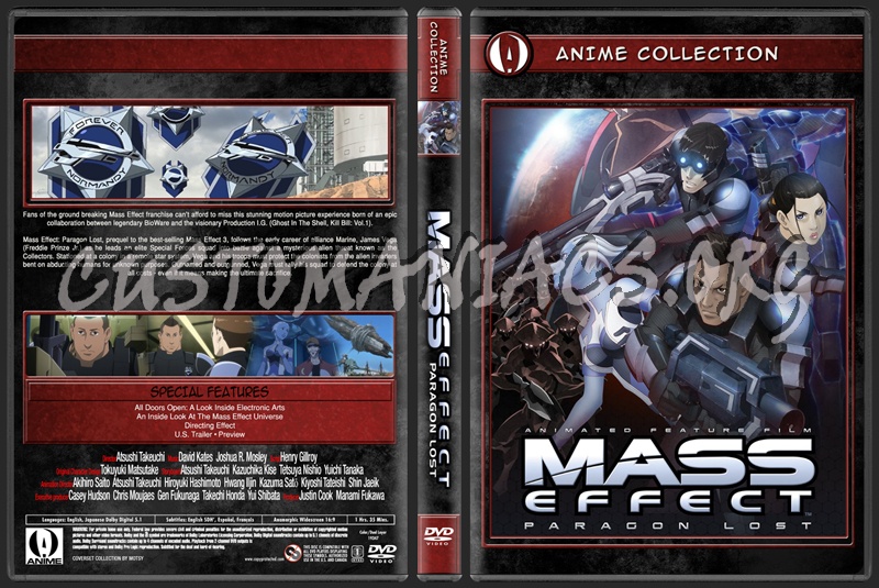 Anime Collection Mass Effect Paragon Lost dvd cover