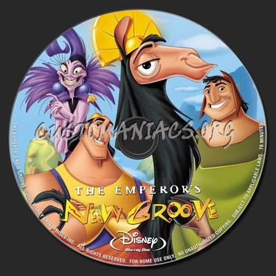 The Emperor's New Groove blu-ray label