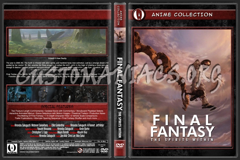 Anime Collection Final Fantasy The Spirits Within dvd cover