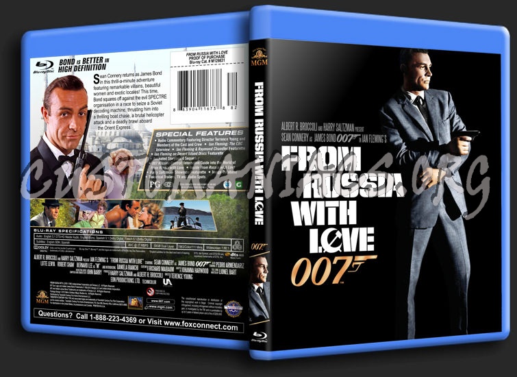 James Bond: From Russia With Love blu-ray cover